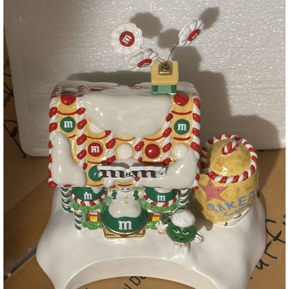 Dept 56 M&M'S Chocolate Candy Factory Lighted House Candy Dish W/ Box - Picture 13 of 15